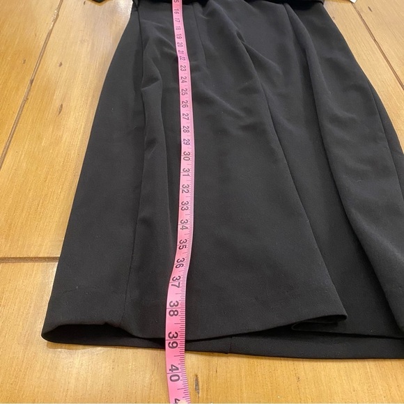 Alexia Admor Women’s Devi V Neck Midi Elegant Black Cape Dress New small - Picture 13 of 16